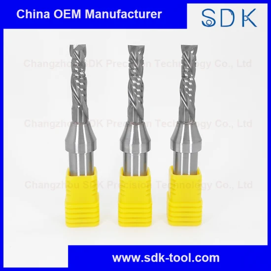Tungsten Carbide 2 Flutes Compression Chip-Breaker Tct Router Bits CNC for Woodworking